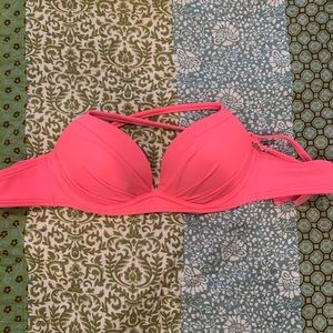 VS hot pink bikini with a little padding.